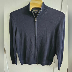 Brooks Brothers Extra Fine Italian Merino Sweater in Navy Size‎ XL